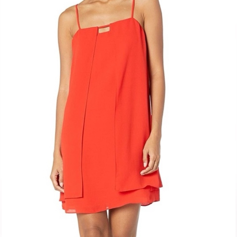 NWOT Greylin Louie shift dress- poppy red-size S